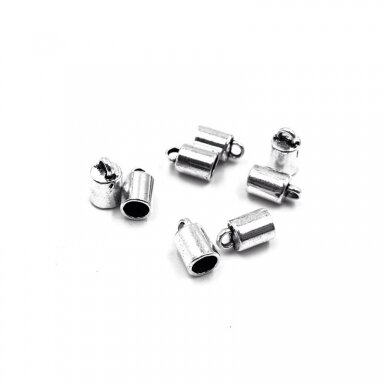6x10mm sidabro sp. kepurėlės, 25vnt.