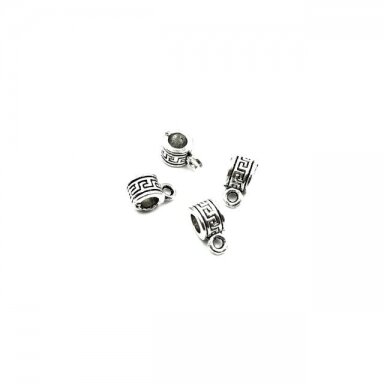 5x10mm sidabro sp. pakabukų laikikliai, 23vnt.