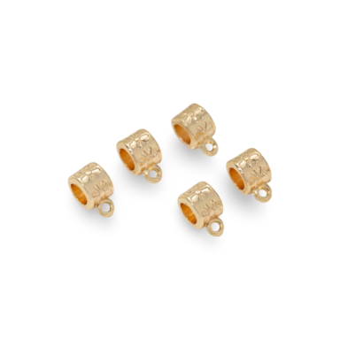 6x11mm 14k aukso sp. nerūdijančio plieno pakabuko laikiklis, 1vnt.