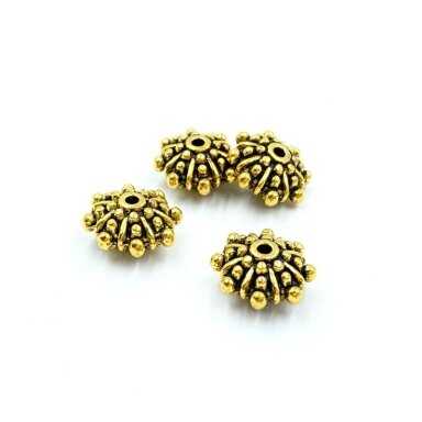 6x12mm aukso sp. intarpai, 12vnt.
