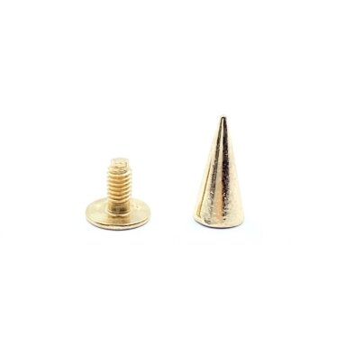 6x12mm rausvo aukso sp. įsukamos metalinės kniedės, 8vnt.