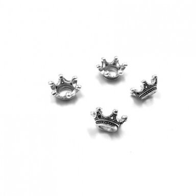 6x14mm sidabro sp. intarpai, 14vnt.