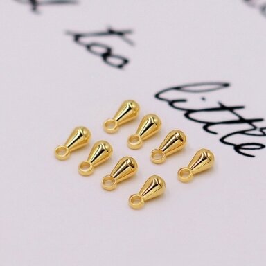 6x3mm 18k aukso sp. nerūdijančio plieno svareliai, 6vnt.