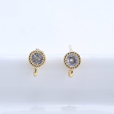 6x4mm 14k aukso sp. nerūdijančio plieno auskarų įvėrimai, 2vnt. 6x4mm 14k aukso sp. nerūdijančio plieno auskarų įvėrimai, 2vnt.