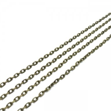 3x2mm žalvario sp. grandinėlė, 1m