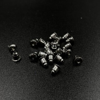 6x5mm juodintos sp. auskarų įvėrimo fiksatorius, ±90vnt. 6x5mm juodintos sp. auskarų įvėrimo fiksatorius, ±90vnt.