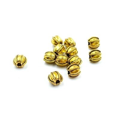 6x6mm aukso sp. intarpai, 37vnt.