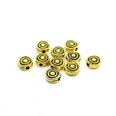 6x6mm aukso sp. intarpai, 46vnt.