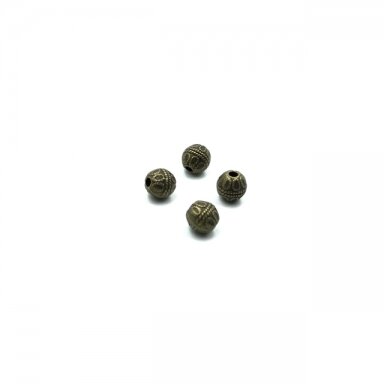 6x6mm žalvario sp. intarpai, 24vnt.