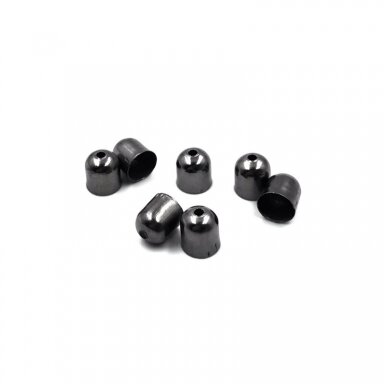 6x7mm juodintos sp. kepurėlės, 20vnt.