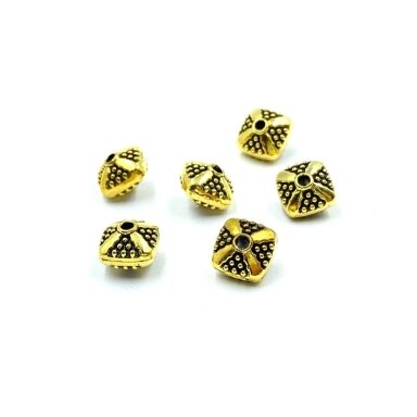 6x8mm aukso sp. intarpai, 16vnt.