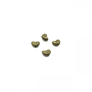 6x8mm žalvario sp. intarpai, 25vnt.