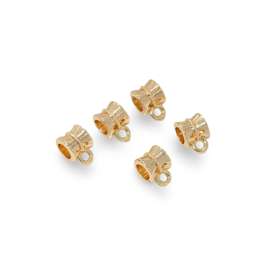 6x9mm 14k aukso sp. nerūdijančio plieno pakabuko laikiklis, 1vnt.