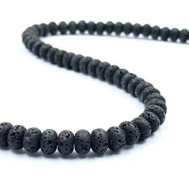 6x4mm juodos sp. lava, disko formos, 40cm juosta 6x4mm juodos sp. lava, disko formos, 40cm juosta