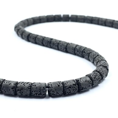 6x6mm juodos sp. lava, ritinio formos, 40cm juosta 6x6mm juodos sp. lava, ritinio formos, 40cm juosta