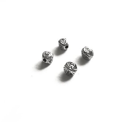 6x5mm sidabro sp. intarpai, 32vnt.