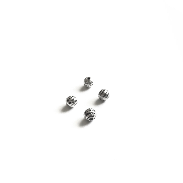 6x6mm sidabro sp. intarpai, 27vnt.