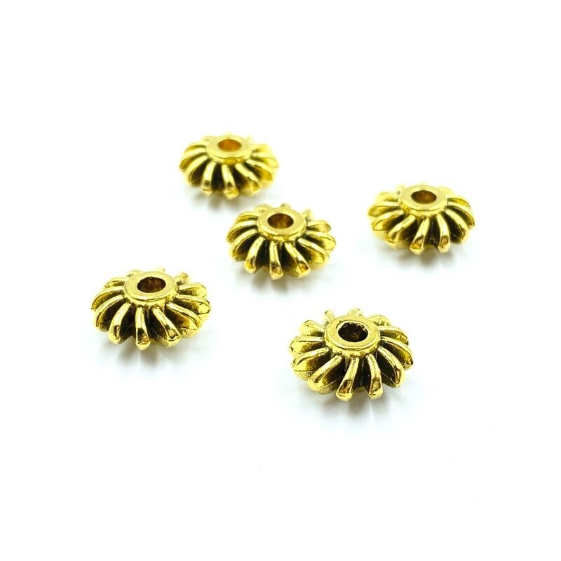 6x12mm aukso sp. intarpai, 11vnt.