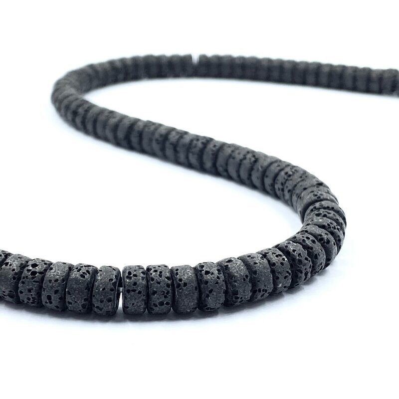 6x3mm juodos sp. lava, disko formos, 40cm juosta 6x3mm juodos sp. lava, disko formos, 40cm juosta