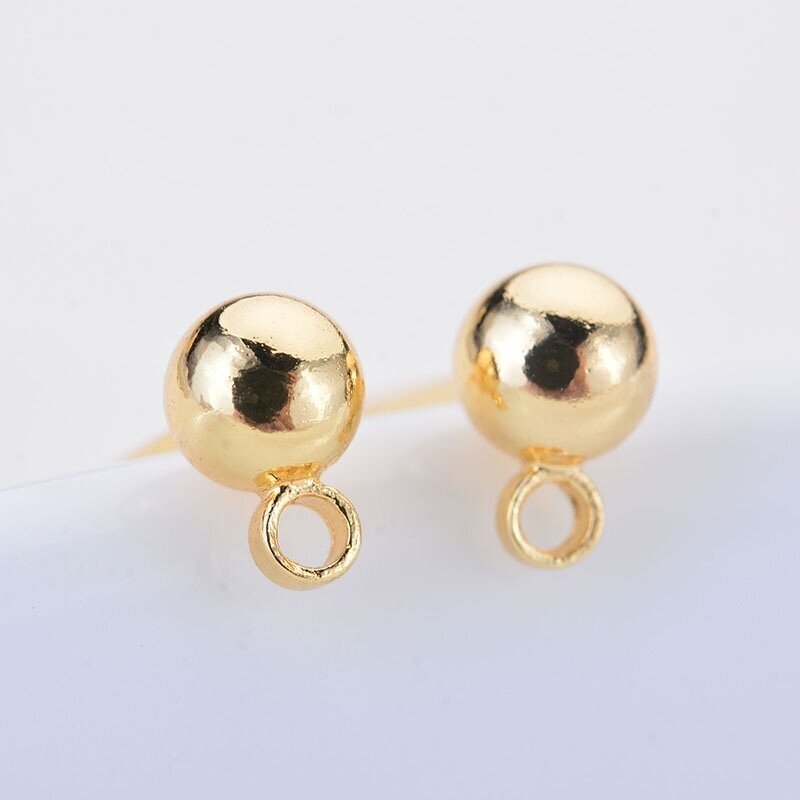 6x4mm 14k aukso sp. nerūdijančio plieno auskarų įvėrimai, 2vnt. 6x4mm 14k aukso sp. nerūdijančio plieno auskarų įvėrimai, 2vnt.