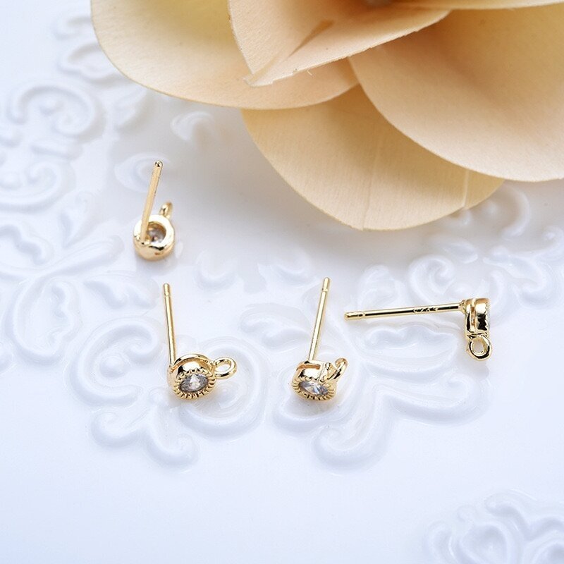 6x4mm 14k aukso sp. nerūdijančio plieno auskarų įvėrimai, 2vnt. 2 6x4mm 14k aukso sp. nerūdijančio plieno auskarų įvėrimai, 2vnt. 2