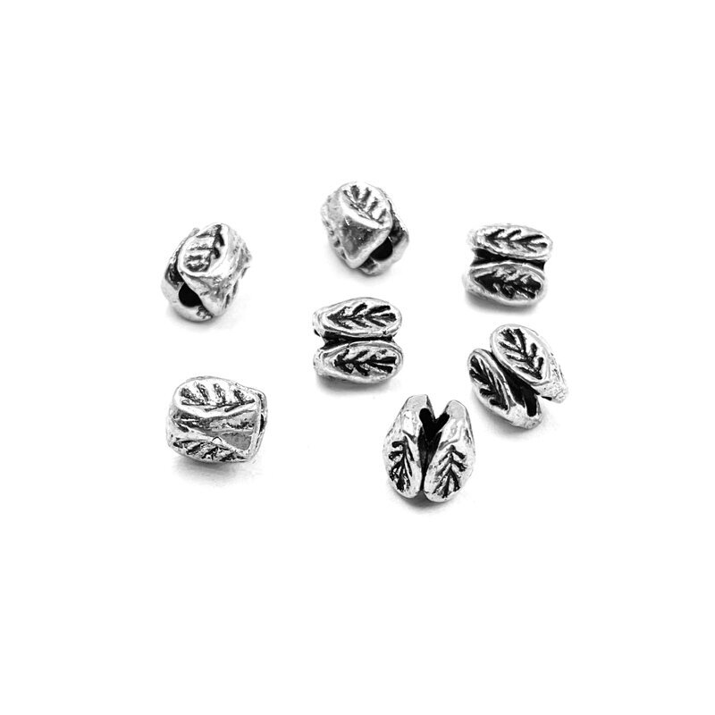 6x5mm sidabro sp. intarpai, 42vnt.