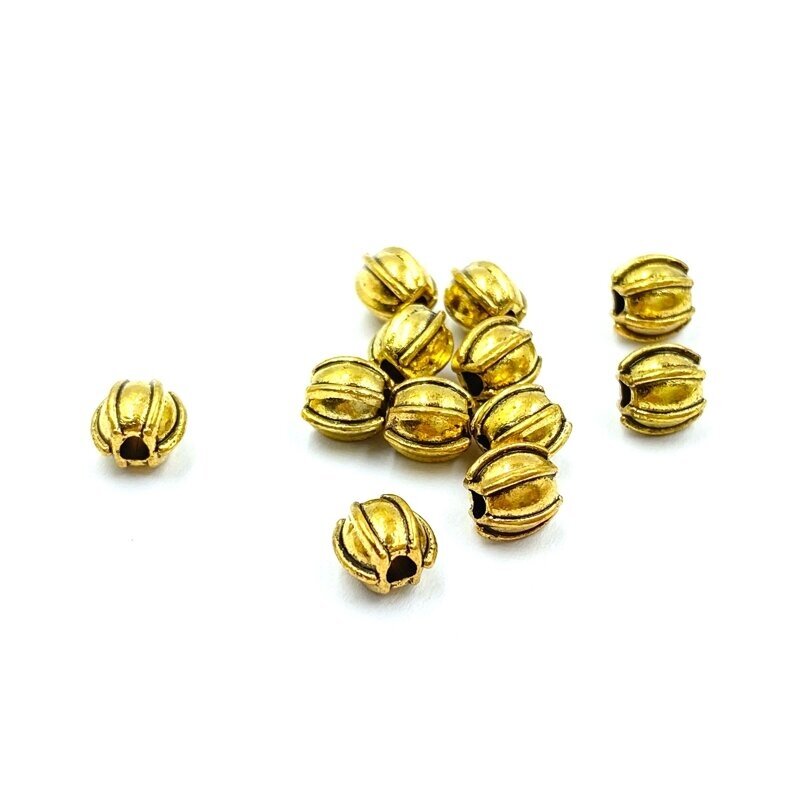 6x6mm aukso sp. intarpai, 37vnt.