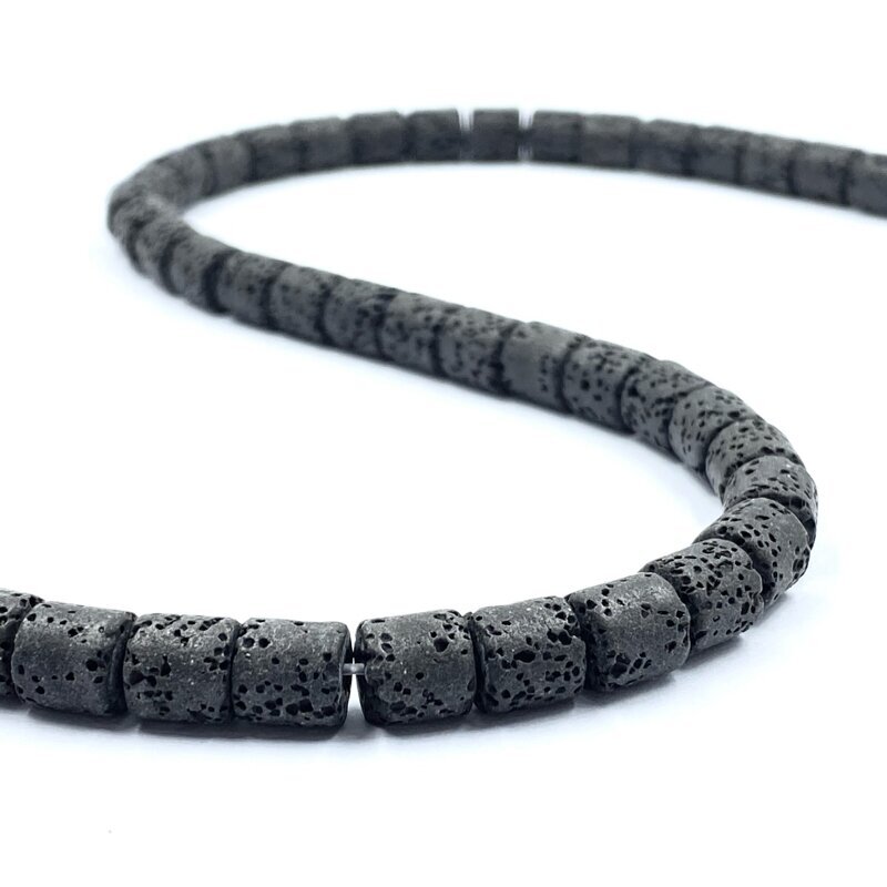 6x6mm juodos sp. lava, ritinio formos, 40cm juosta