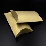 70x100x25mm aukso sp. pagalvėlės formos dėžutė, 1vnt.