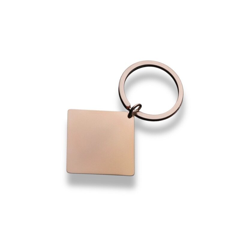 72x41mm rose gold sp. nerūdijančio plieno raktų pakabukas, 1vnt. 72x41mm rose gold sp. nerūdijančio plieno raktų pakabukas, 1vnt.