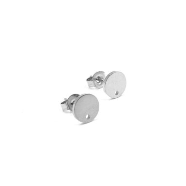 8mm platinos sp. nerūdijančio plieno auskarų įvėrimai, 2vnt. 8mm platinos sp. nerūdijančio plieno auskarų įvėrimai, 2vnt.
