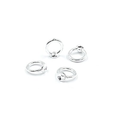 7mm sidabro sp. nerūdijančio plieno užbaigimo detalės, 2vnt. 7mm sidabro sp. nerūdijančio plieno užbaigimo detalės, 2vnt.