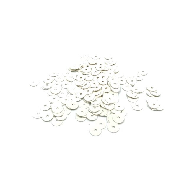 7mm baltos sp. žvyneliai, 5g
