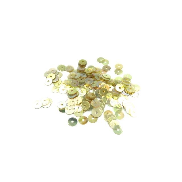 7mm skaidrios gelsvos sp. žvyneliai, 5g