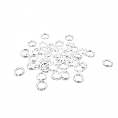 7x0,9mm sidabro sp. žiedeliai, 10g