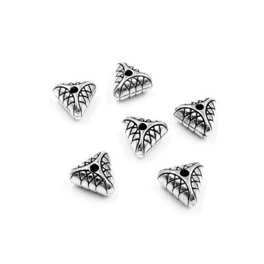 7x10mm sidabro sp. intarpai, 9vnt.