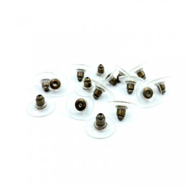 7x11mm žalvario sp. auskaų fiksatoriai, 30vnt. 7x11mm žalvario sp. auskaų fiksatoriai, 30vnt.