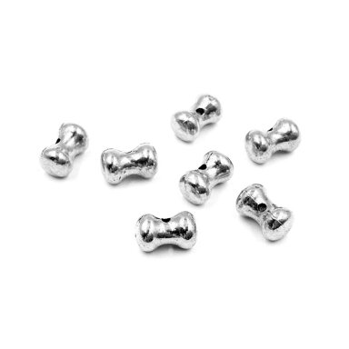 7x12mm sidabro sp. intarpai, 9vnt.