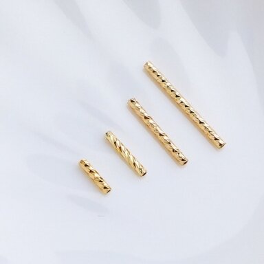 7x1,5mm 14k aukso sp. nerūdijančio plieno intarpas, 4vnt. 7x1,5mm 14k aukso sp. nerūdijančio plieno intarpas, 4vnt.
