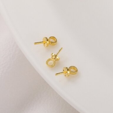 7x3mm 18k aukso sp. nerūdijančio plieno įklijuojamas pakabukų laikiklis, 4vnt. 7x3mm 18k aukso sp. nerūdijančio plieno įklijuojamas pakabukų laikiklis, 4vnt.