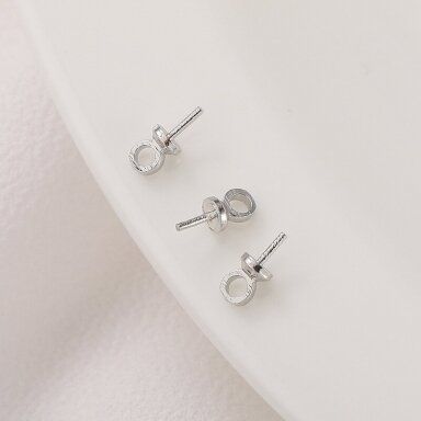 7x3mm platinos sp. nerūdijančio plieno įklijuojamas pakabukų laikiklis, 6vnt. 7x3mm platinos sp. nerūdijančio plieno įklijuojamas pakabukų laikiklis, 6vnt.