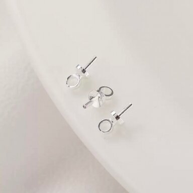 7x3mm sidabro sp. nerūdijančio plieno įklijuojamas pakabukų laikiklis, 6vnt. 7x3mm sidabro sp. nerūdijančio plieno įklijuojamas pakabukų laikiklis, 6vnt.