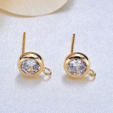 7x4mm 14k aukso sp. nerūdijančio plieno auskarų įvėrimai, 2vnt. 7x4mm 14k aukso sp. nerūdijančio plieno auskarų įvėrimai, 2vnt.