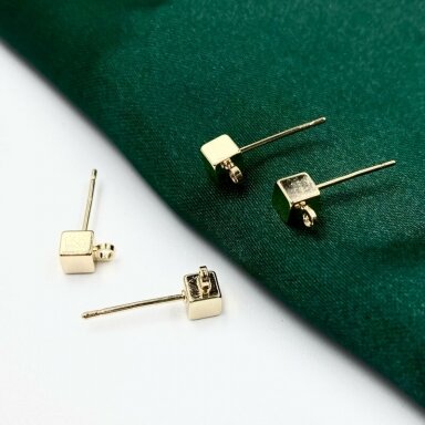 7x4mm 14k aukso sp. nerūdijančio plieno auskarų įvėrimai, 2vnt. 7x4mm 14k aukso sp. nerūdijančio plieno auskarų įvėrimai, 2vnt.