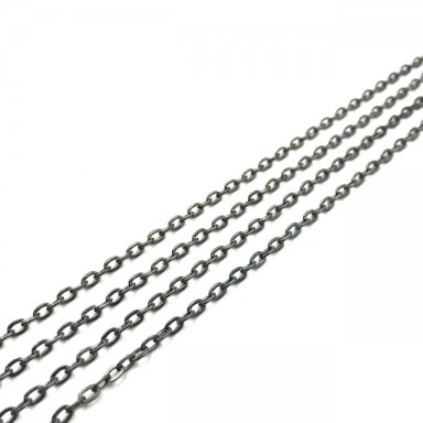 3x2mm juodintos sp. grandinėlė, 1m