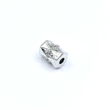 7x5mm platinos sp. nerūdijančio plieno intarpas, 1vnt.