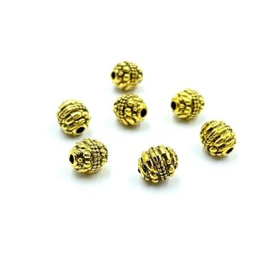 7x6mm aukso sp. intarpai, 19vnt.