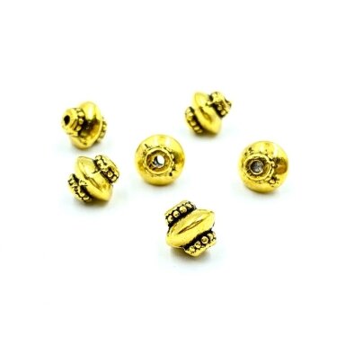 7x7mm aukso sp. intarpai, 22vnt.