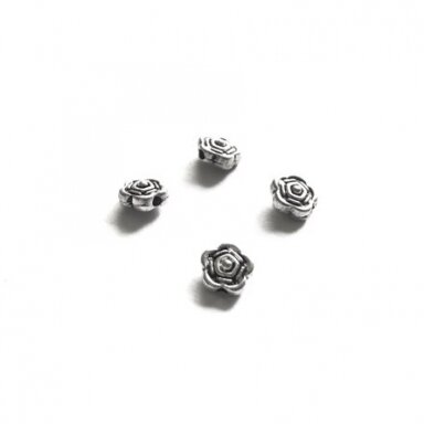 7x7mm sidabro sp. intarpai, 47vnt.