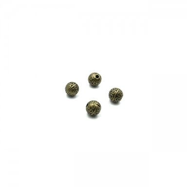 7x7mm žalvario sp. intarpai, 17vnt.